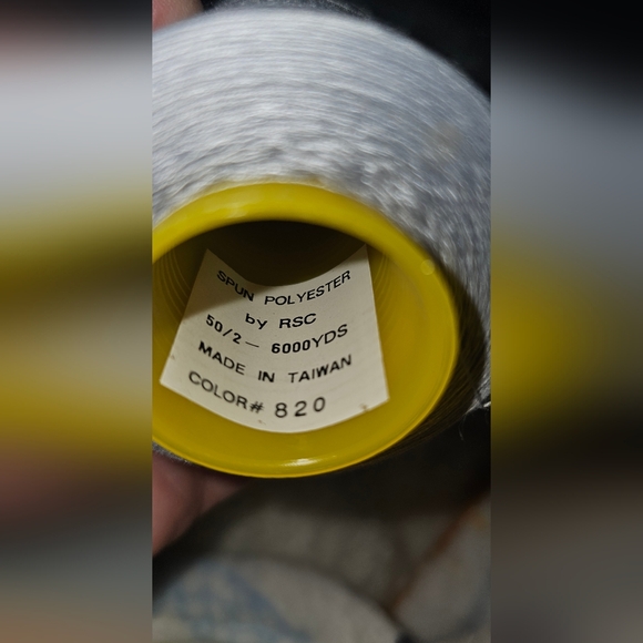 Gray Polyester Thread Spool - Picture 2 of 5
